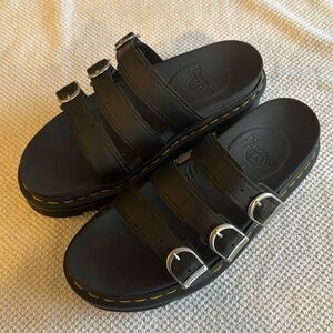 Dr. Martens Black Blaire Slide Sandals